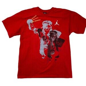 Jordan Nike Shirt Men's Size XL Spike Lee AJ3's Red Color Mars Brooklyn